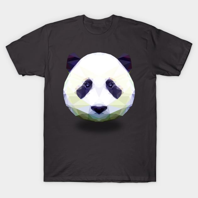 Colorful Panda T-Shirt by lowpolyshirts